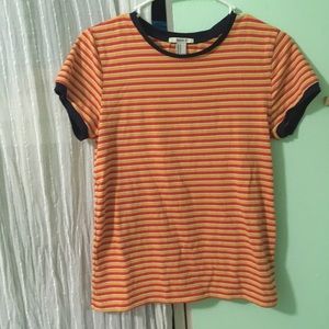 Striped forever 21 t shirt